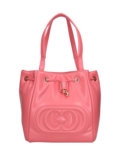 Borsa Giant Logo in pelle LA CARRIE | 142P-MB-130-LEAROSA